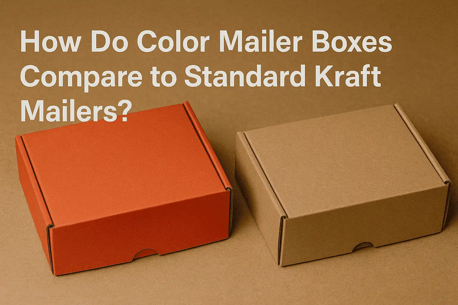 How do Color Mailer Boxes Compare to Standard Kraft Mailers?